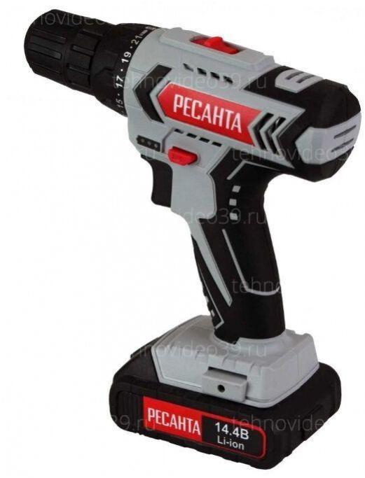 Дрель-шуруповерт аккумуляторная Ресанта ДА-14-2Л (75/14/3) купить по низкой цене в интернет-магазине ТехноВидео