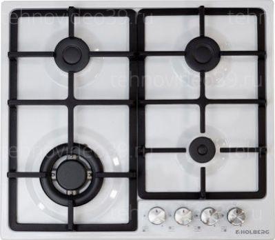 Газовая варочная поверхность Holberg HGEH 6411WW купить по низкой цене в интернет-магазине ТехноВидео