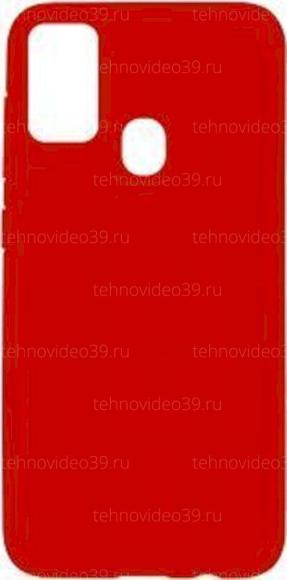 Чехол-накладка для Samsung Galaxy M30S/M21, силикон/бархат, красный купить по низкой цене в интернет-магазине ТехноВидео