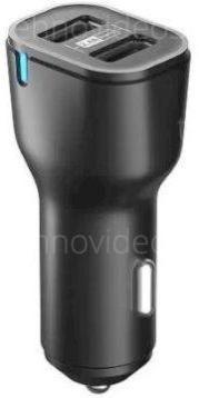 Автомобильное зарядное устройство Olmio USBx2, 2.4A, черное, (043372) купить по низкой цене в интернет-магазине ТехноВидео