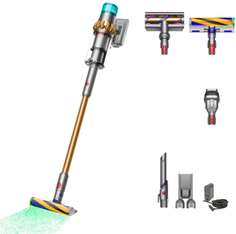 Вертикальный пылесос Dyson V15 Detect Absolute Gold