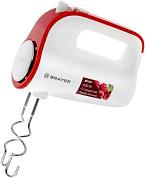 Миксер Brayer BR1307 белый/красный купить по низкой цене в интернет-магазине ТехноВидео