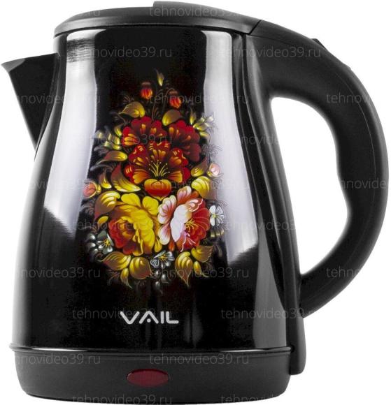 Электрический чайник VAIL VL-5555 черный купить по низкой цене в интернет-магазине ТехноВидео