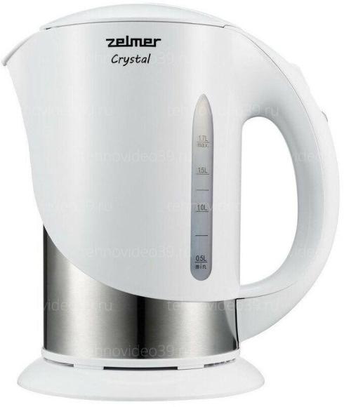 Электрический чайник Zelmer ZCK7630W, белый купить по низкой цене в интернет-магазине ТехноВидео