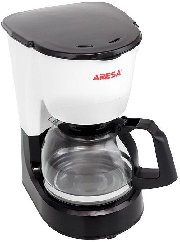 Кофеварка Aresa AR-1609 черный/белый