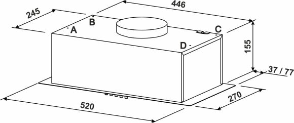 Вытяжка Eleyus GMA L 14 150 52 IS нерж.