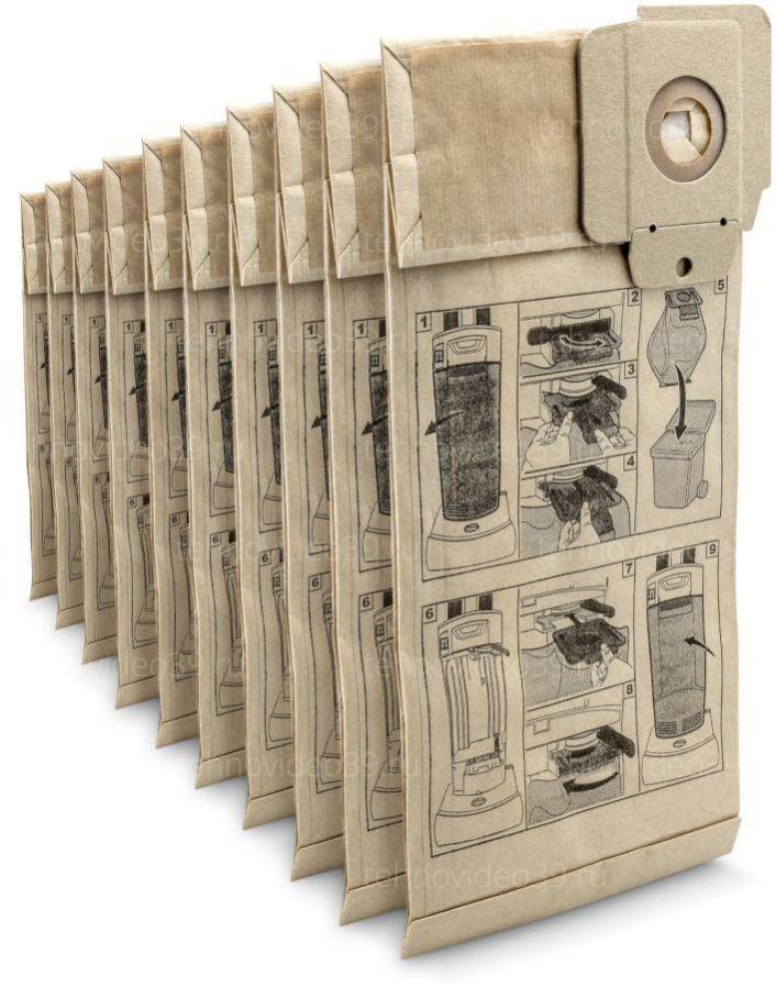 Бумажные фильтр-мешки Karcher 69042940, 10 шт. купить по низкой цене в интернет-магазине ТехноВидео