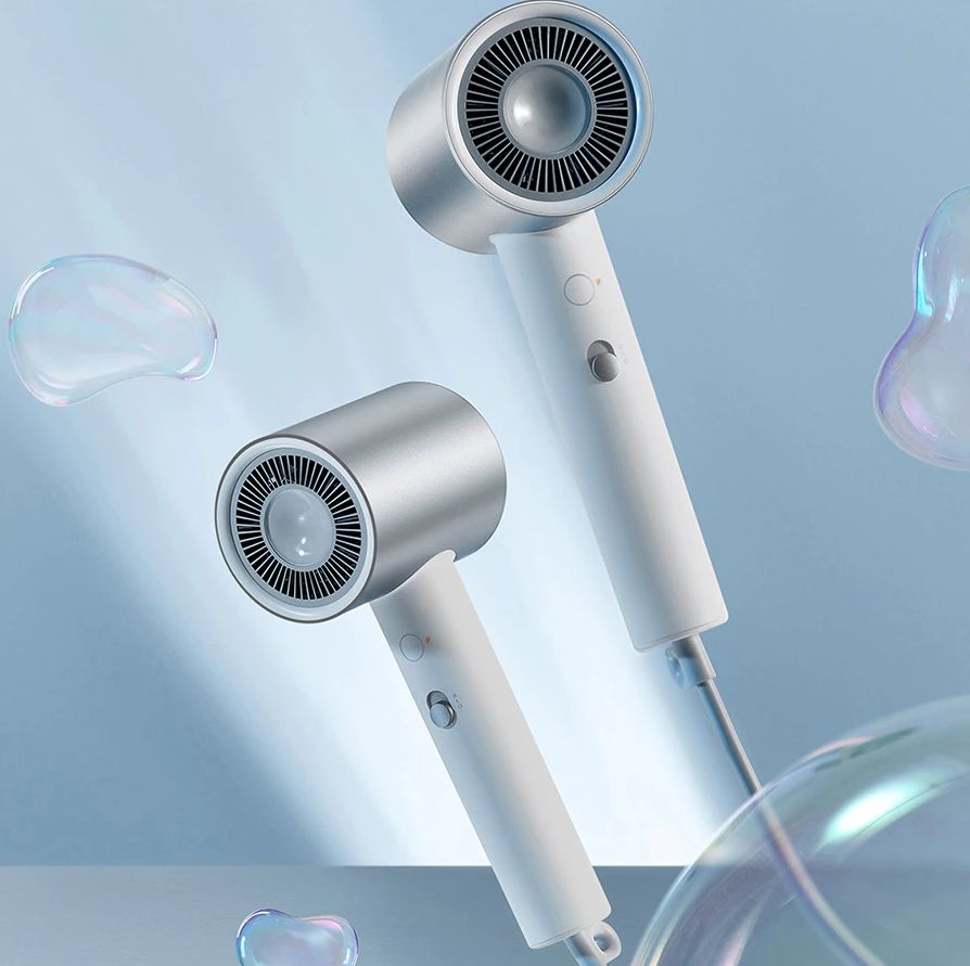 Фен Xiaomi Water Ionic Hair Dryer H500 EU (BHR5851EU), белый/серебристый