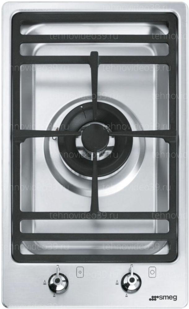 Газовая варочная поверхность Smeg PGF31G-1 нержавеющая сталь купить по низкой цене в интернет-магазине ТехноВидео