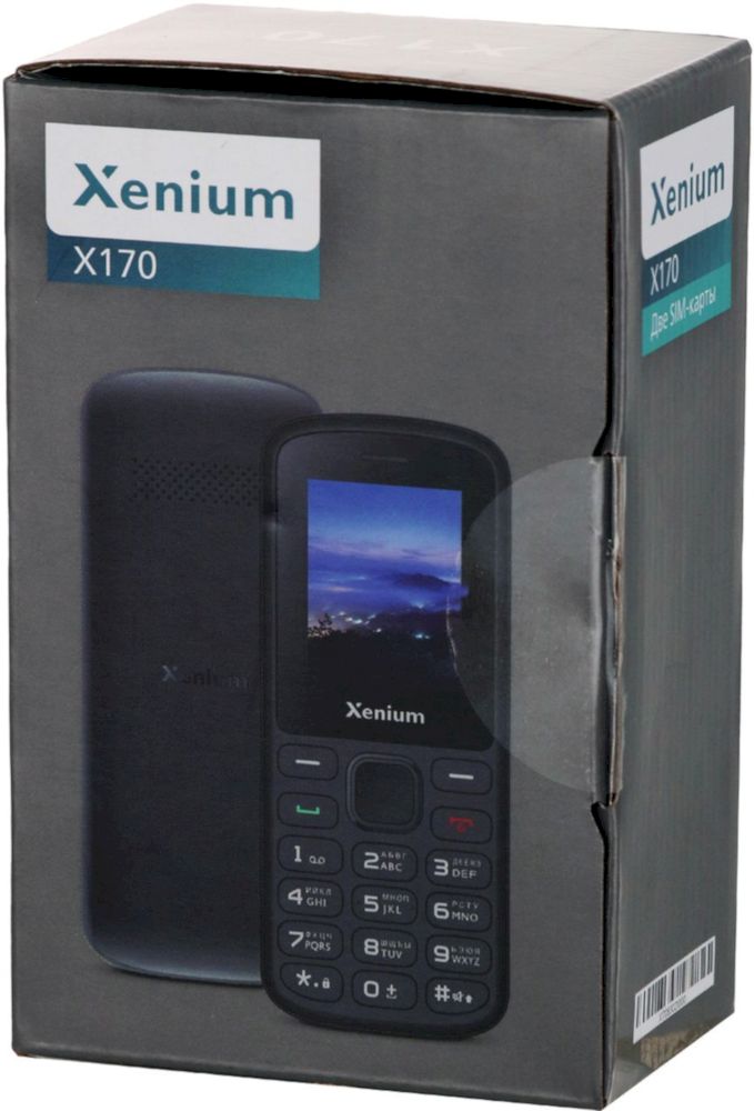 Телефон мобильный Xenium X170, черный (XEN-CTX170BK)
