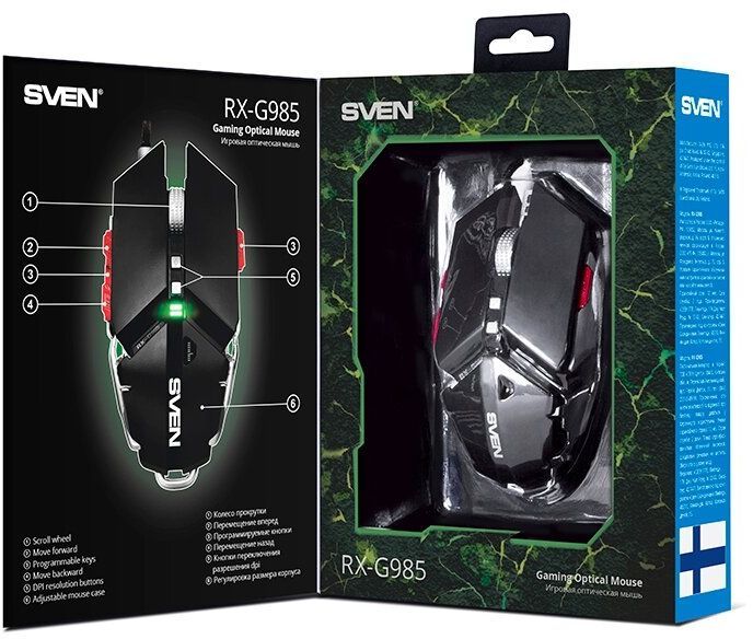 Игровая мышь Sven RX-G985 USB black (SV-015992)