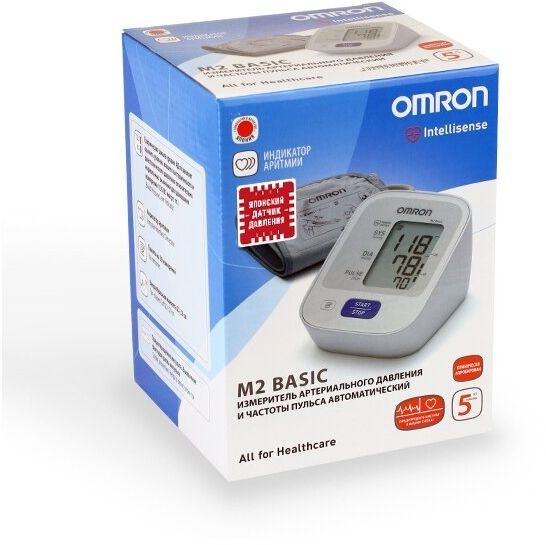 Измеритель артериального давления Omron автоматический (тонометр) M2 Basic (HEM-7121-RU)