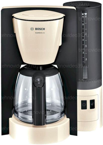 Кофеварка Bosch TKA 6A047, бежевый/черный купить по низкой цене в интернет-магазине ТехноВидео