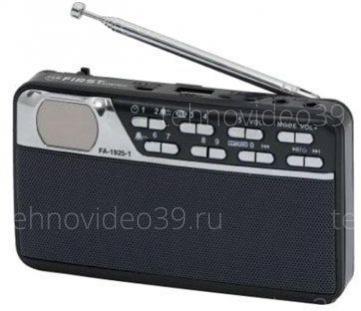 Радиоприемник First c USB FA-1925-1-BA черный купить по низкой цене в интернет-магазине ТехноВидео