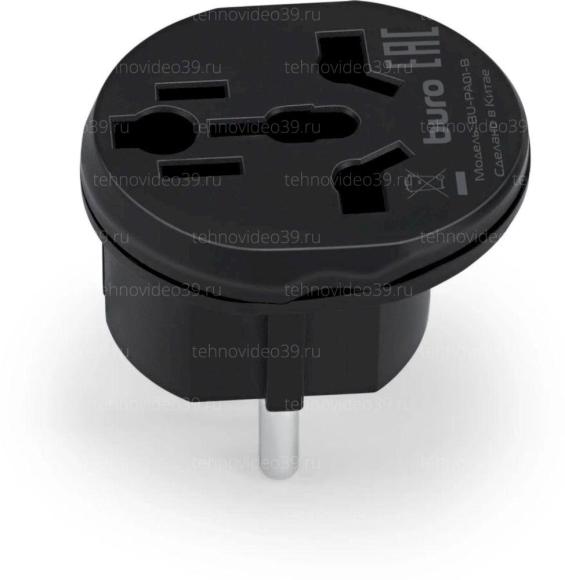 Переходник ЕВРОВИЛКА Buro BU-PA01-B 10А купить по низкой цене в интернет-магазине ТехноВидео