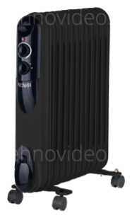 Масляный радиатор Ресанта ОМПТ-12НЧ (67/3/15) черный купить по низкой цене в интернет-магазине ТехноВидео