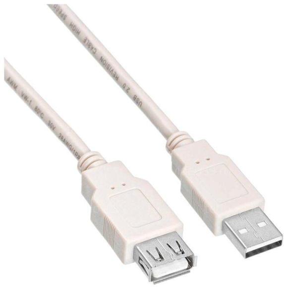Кабель Buro удлинитель USB2.0-AM-AF-0,75M USB A(m) USB A(f) 0.75м белый (11022021) купить по низкой цене в интернет-магазине ТехноВидео