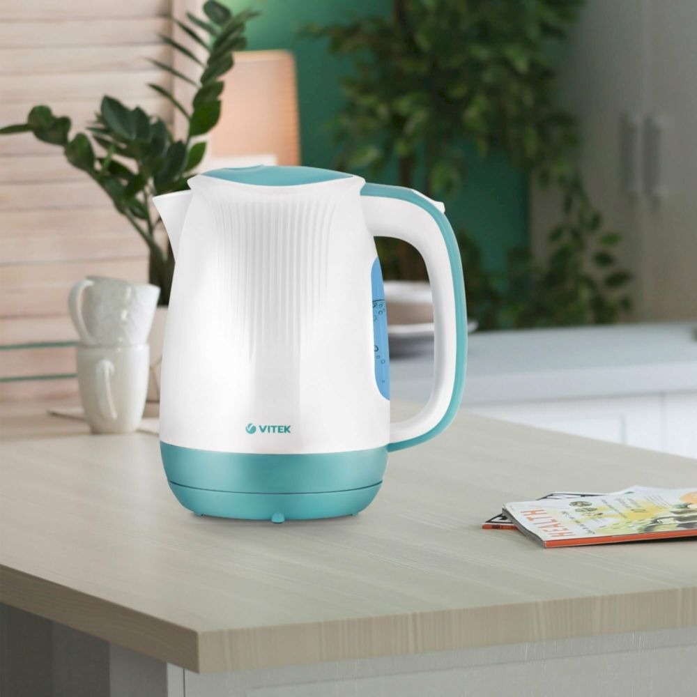 Электрический чайник Vitek VT-7059 Белый/Берюзовый
