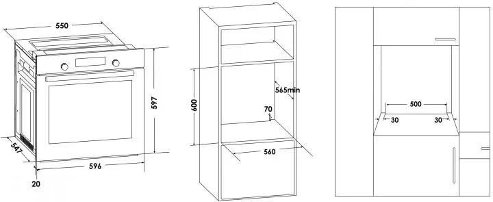 Духовой шкаф Schaub Lorenz SLB EY6625 черный