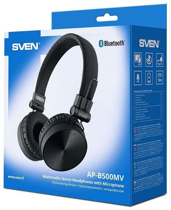 Беспроводная гарнитура Sven AP-B500MV Bluetooth 4.2 (SV-018283)