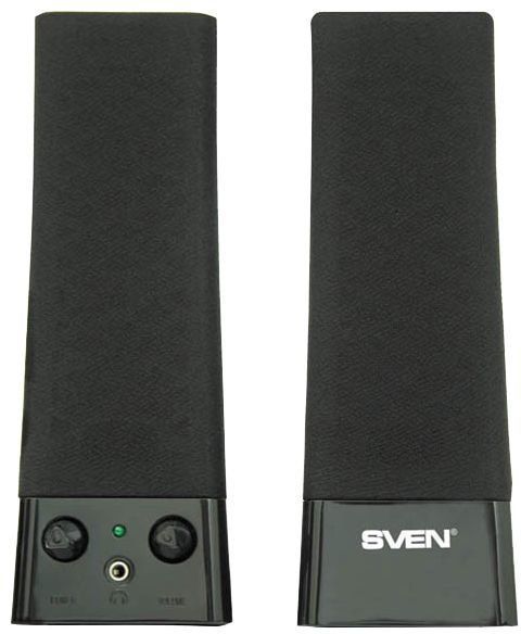 Колонки 2.0 Sven 235 / 2х2W / USB / пластик / black (SV-0110235BK)