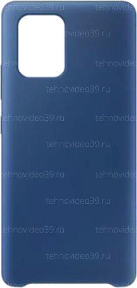 Чехол-накладка для Samsung Galaxy A71, силикон/бархат, синий купить по низкой цене в интернет-магазине ТехноВидео