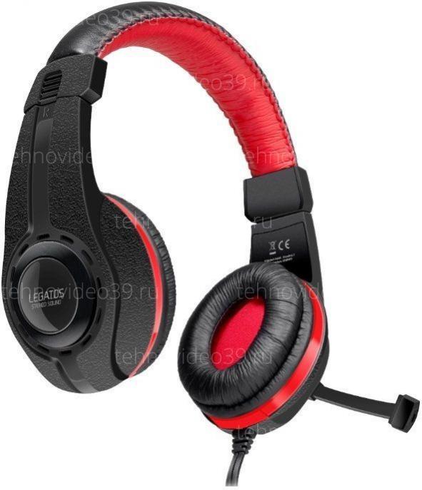 Гарнитура SpeedLink LEGATOS Stereo Gaming Headset, черно-красные (SL-860000-BK) купить по низкой цене в интернет-магазине ТехноВидео
