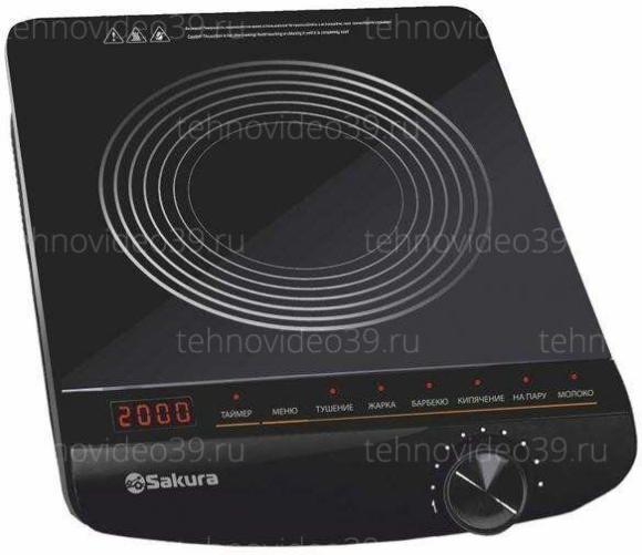 Плитка индукционная Sakura SA-7162 (Чёрный) купить по низкой цене в интернет-магазине ТехноВидео