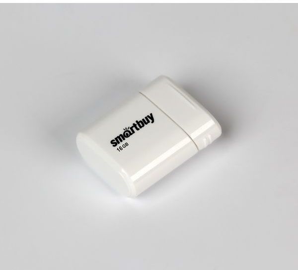 USB 2.0 Smartbuy 16GB LARA White (SB16GBLARA-W)