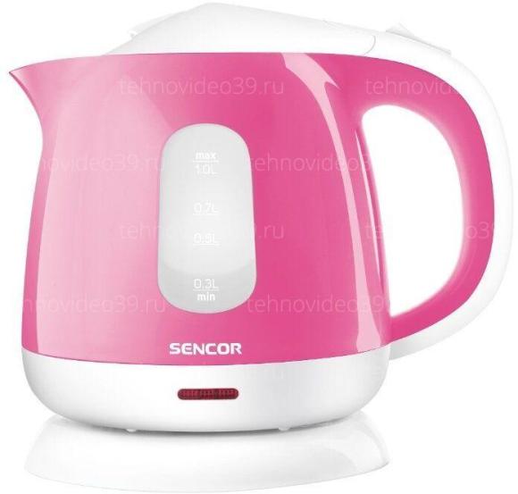 Электрический чайник Sencor SWK 1018RS розовый купить по низкой цене в интернет-магазине ТехноВидео