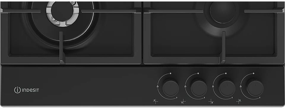 Газовая варочная поверхность Indesit THPM 642 WS/BL/I (Чёрный) (869890400260)