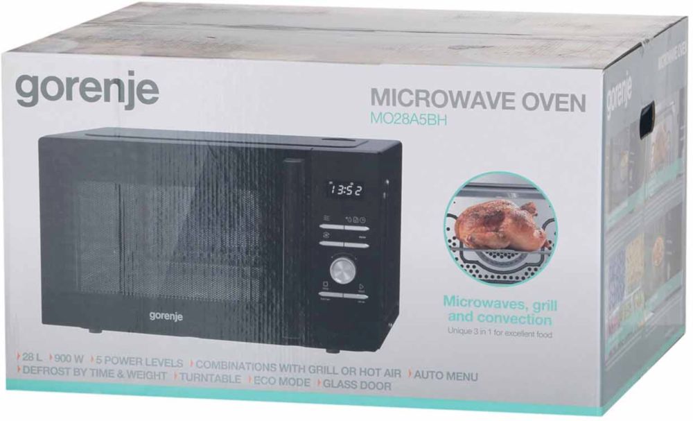Микроволновая печь Gorenje MO28A5BH черная