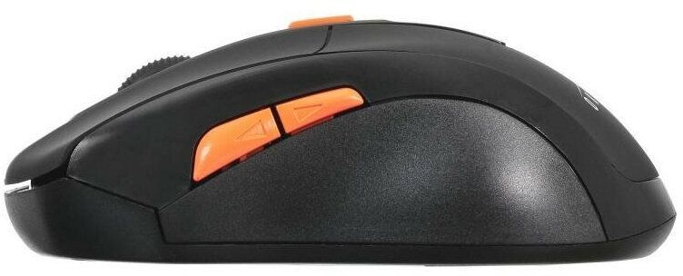 Мышь Оклик 585MW черный оптическая (1600dpi) беспроводная USB (5but)