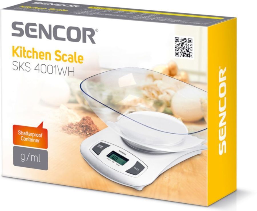 Весы кухонные Sencor SKS 4001 WH белый