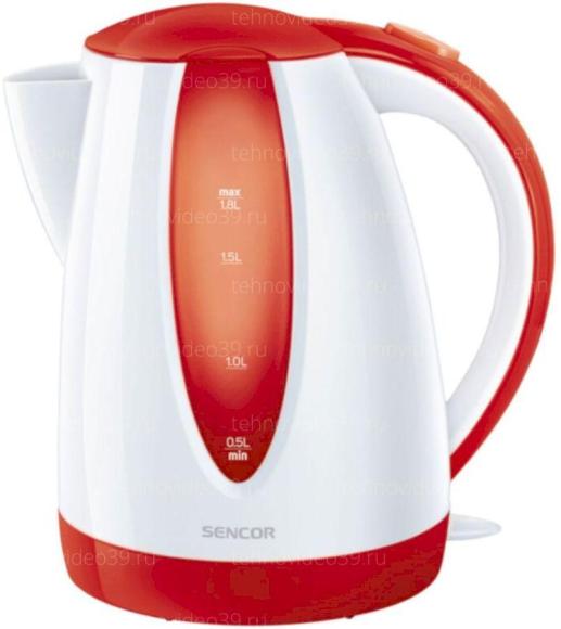 Электрический чайник Sencor SWK 1814 RD бело/красный купить по низкой цене в интернет-магазине ТехноВидео