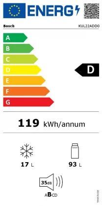 Встраиваемый холодильник Bosch KUL22ADD0