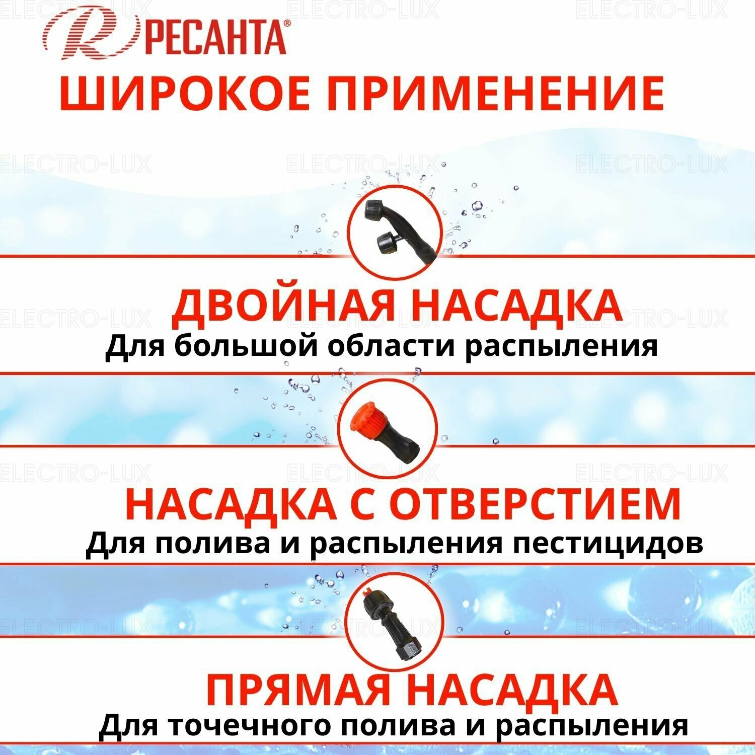 Опрыскиватель аккумуляторный Ресанта SP-12СК (70/13/40)