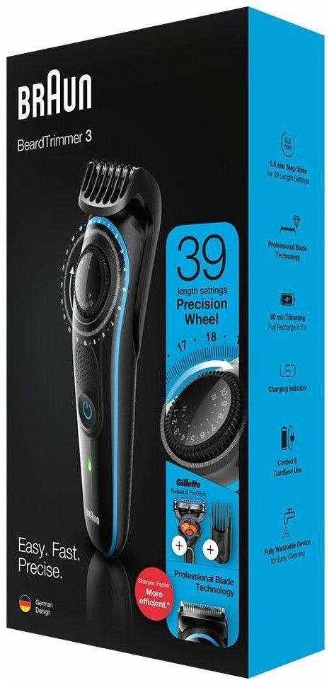 Триммер Braun BT3240 + Бритва Gillette+1 кас.