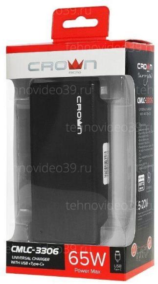 Адаптер питания универсальный Crown MICRO CMLС-3306 для ноутбуков купить по низкой цене в интернет-магазине ТехноВидео
