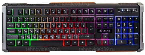 Клавиатура Оклик 710G BLACK DEATH черный/серый USB Multimedia for gamer LED купить по низкой цене в интернет-магазине ТехноВидео