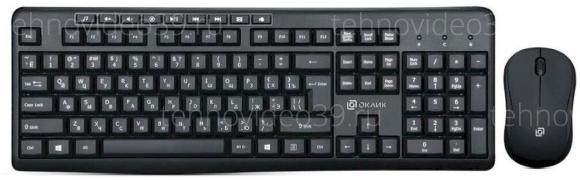 Комплект Оклик клавиатура + мышь беспроводные 225M клав:черный мышь:черный USB беспроводная Multime купить по низкой цене в интернет-магазине ТехноВидео