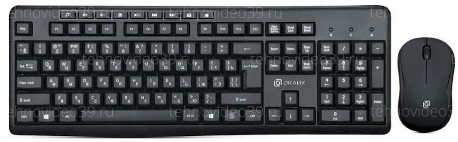 Комплект Оклик клавиатура + мышь беспроводные 225M клав:черный мышь:черный USB беспроводная Multime купить по низкой цене в интернет-магазине ТехноВидео