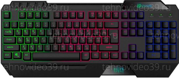 Клавиатура Оклик 719G COVEN черный USB Multimedia for gamer LED купить по низкой цене в интернет-магазине ТехноВидео