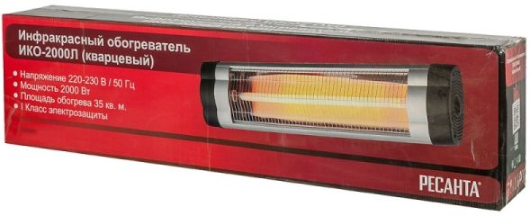 Инфракрасный обогреватель Ресанта ИКО-2000Л (кварцевый) (900/67/5/11)