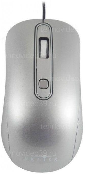 Мышь Оклик 155M серебристый оптическая (1600dpi) USB (3but) купить по низкой цене в интернет-магазине ТехноВидео