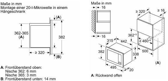 Встраиваемая микроволновая печь Bosch BFL523MW3 (белый)