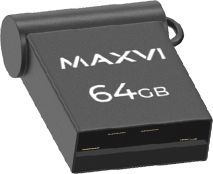 USB Flash Drive 64Gb Maxvi dark grey (FD64GBUSB20C10MM)
