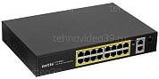 Коммутатор NETIS P116GH (L2) 16x100Мбит/с 2x1Гбит/с 1SFP 16PoE 16PoE+ 240W неуправляемый купить по низкой цене в интернет-магазине ТехноВидео