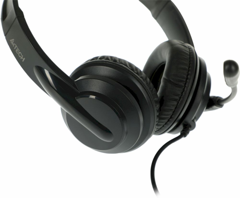 Гарнитура A4Tech HU-10 черный 2м