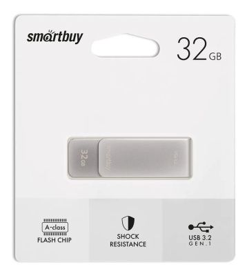 USB 3.0/3.2 Gen.1 Smartbuy 32GB M1 Metal Grey (SB032GM1G)